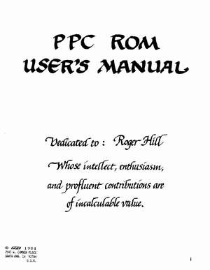 PPC ROM Cover