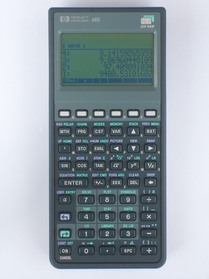 Hewlett Packard HP 48S Scientific Graphing Calculator w/ Case & Quick Reference Guide 